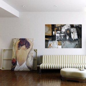 Modern Room with Artwork II (focused)