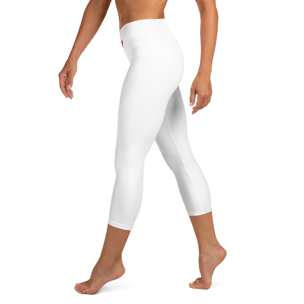 Frontwalk Capri Leggings for Women Plus Size Stretch Cotton Sleepwear  Oversized Lightweight Yoga Cropped Pants Bottoms White 7XL 